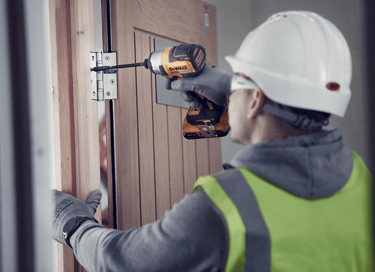 Door hinge replacement